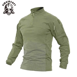 Camisa táctica camuflaje woodland – Transpirable y resistente
