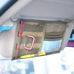 Bolsa tactica para visera del coche - organizador multifuncional