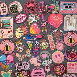 Parche termoadhesivo rosa – Personalizable para equipo táctico