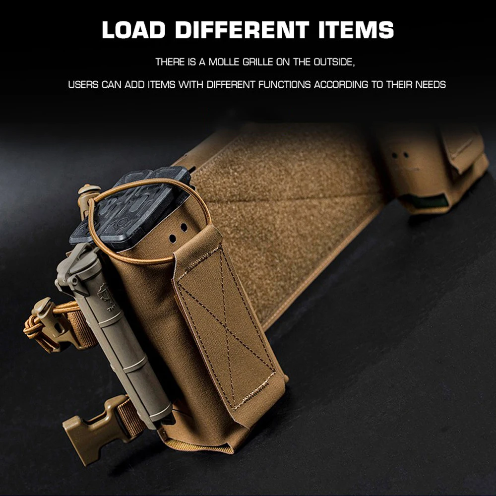 Táctico The Thing 1 Molle MK3 MK4, aparejo de pecho, chasis extendido, bolsa de Radio, chaleco de combate de caza, bolsa de revista, soporte de equipo Airsoft - imagen 5