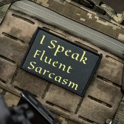 Parche táctico de sarcasmo espontáneo, brazalete personalizado del ejército moral militar, parches de gancho y bucle impresos para pegatina de mochila