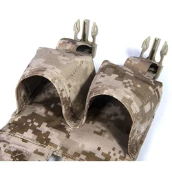 Portagranadas M67 doble sistema MOLLE para chaleco táctico