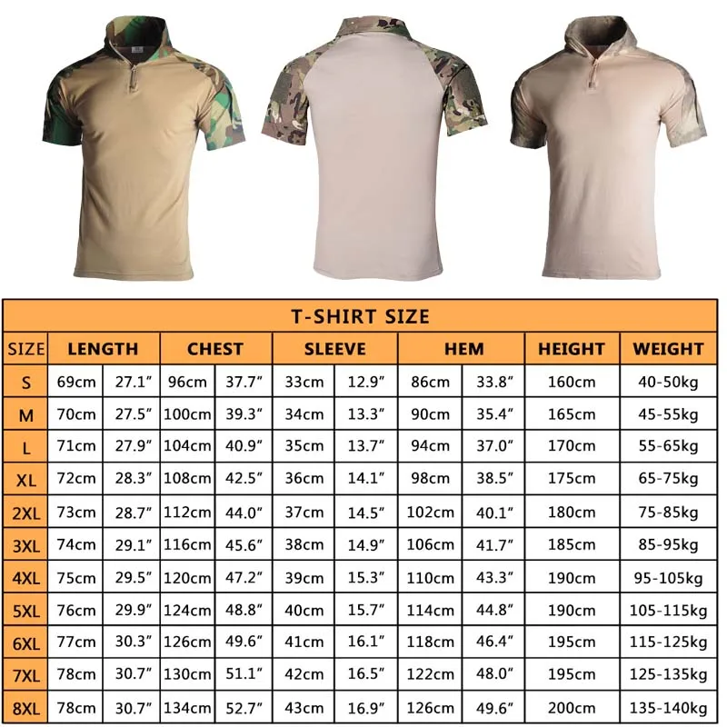 Camiseta militar táctica al aire libre para hombre, camisetas transpirables de ee. Uu., camisas de combate del ejército, camisas de caza de camuflaje para hombre, camisetas para acampar y senderismo - imagen 2