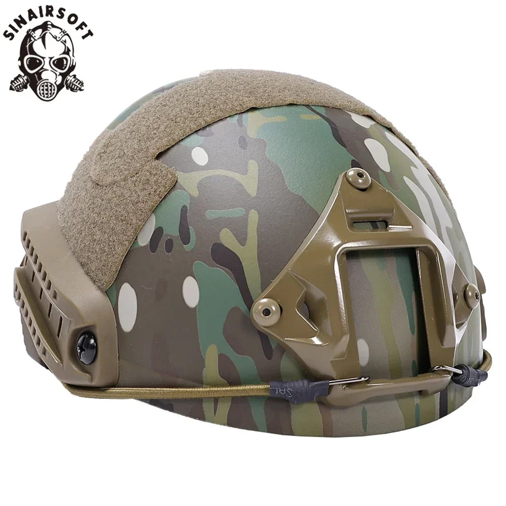 SINAIRSOFT-casco táctico rápido Airsoft MH, cascos tácticos de camuflaje, casco táctico deportivo ABS para exteriores - imagen 3