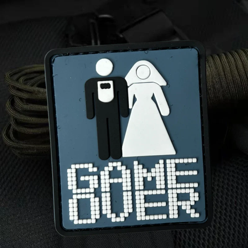 Parche de PVC 3D para juegos, chaleco táctico, sombreros con gancho y bucle, insignia de moral, mochila, pegatinas decorativas, parches para brazalete para ropa - imagen 4