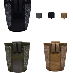 Bolsa MOLLE malla plegable para caza táctica con cordón