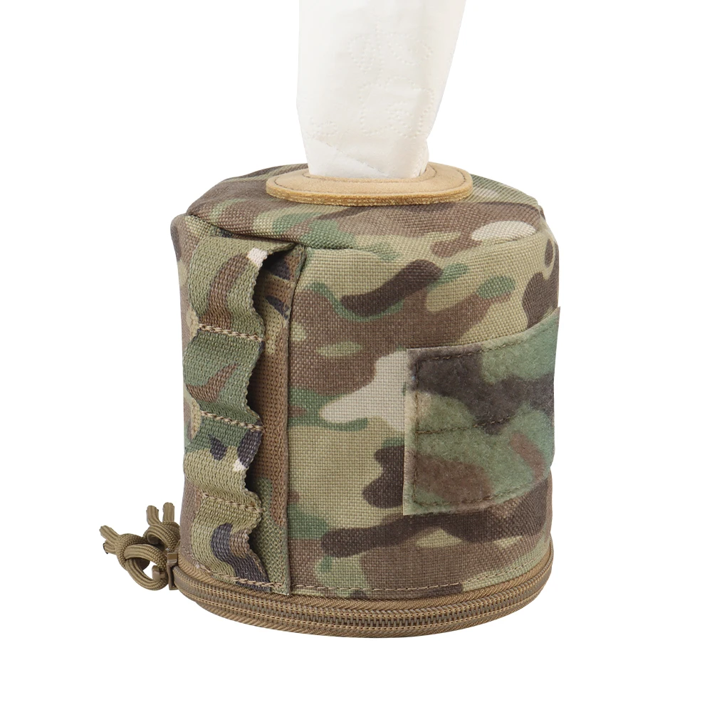 Estuche de almacenamiento de papel higiénico portátil táctico MOLLE, bolsa organizadora de pañuelos para acampar y senderismo - imagen 2