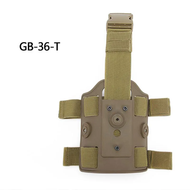 Dispositivo de plataforma de pierna militar táctico, funda de pierna de caída rápida, funda de tiro de combate al aire libre, paleta para Glock M9 Colt 1911 USP - imagen 5