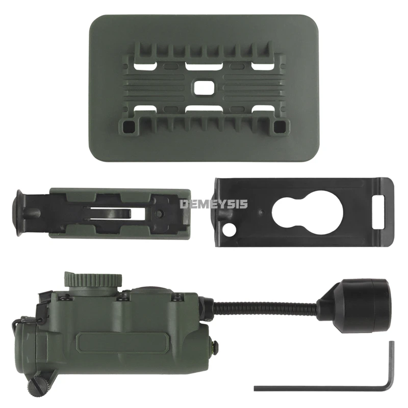 Lámpara para casco Airsoft, luz estroboscópica táctica, luces de cabeza rojas/verdes/azules/blancas/IR, linterna LED auxiliar para caza y pesca