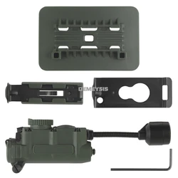 Lámpara LED táctica casco Airsoft estroboscópica IR caza pesca