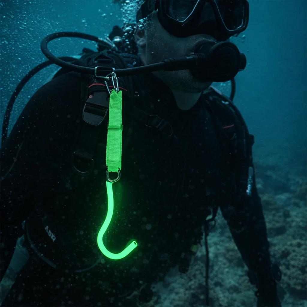 Gancho de buceo rápido de acero inoxidable 316 luminoso - imagen 3