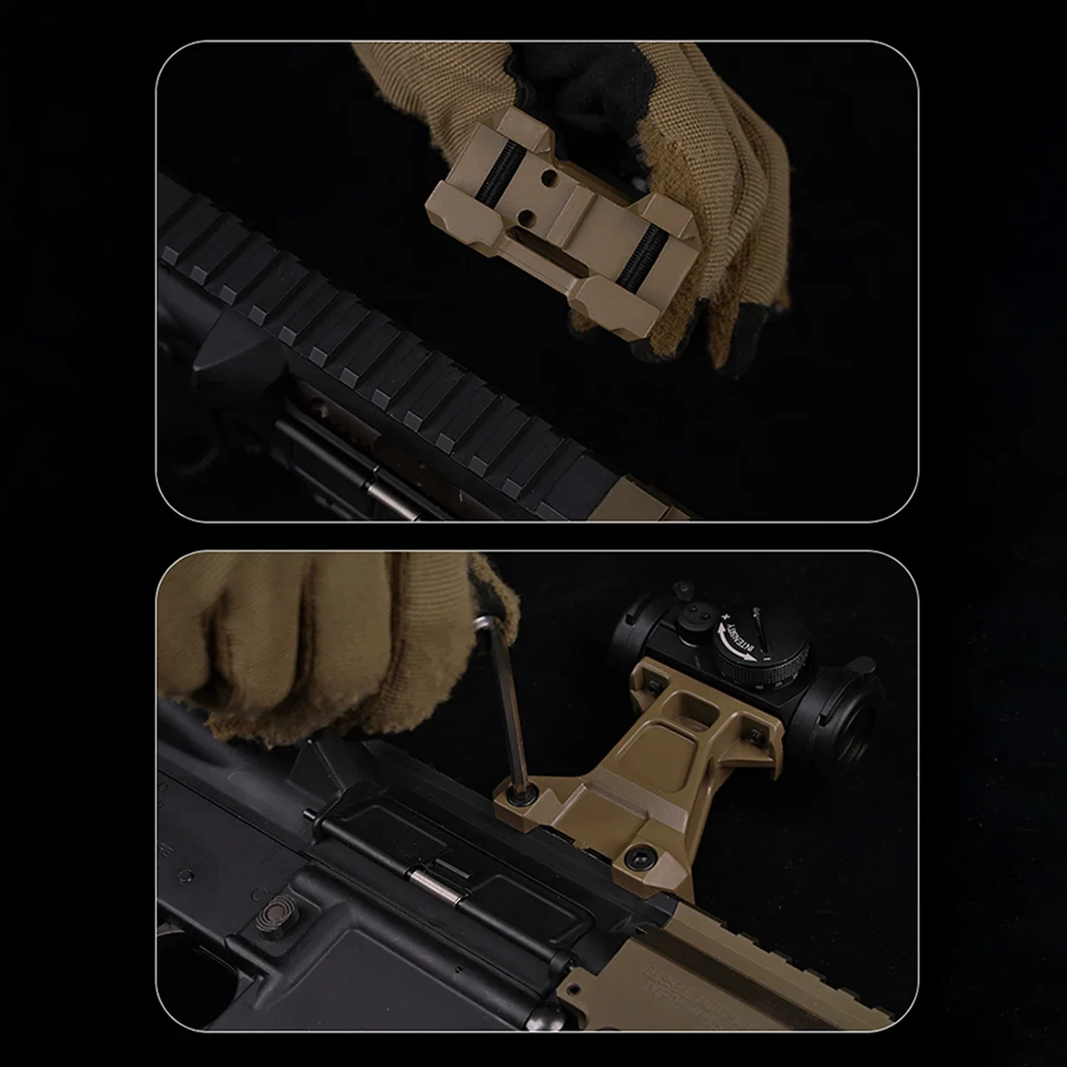 Soporte para mira telescópica táctica 2,91 FTC, óptica rápida, Base de mira de punto rojo, armas Airsoft para caza en riel Picatinny T01 T02