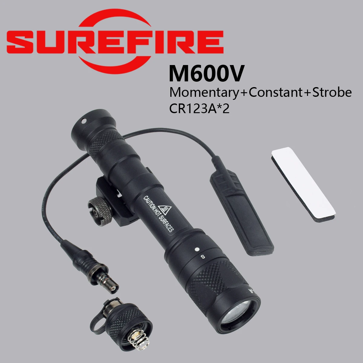 SureFire táctico M300 M600 actualización M300V IR M600V IR infrarrojo LED luz de explorador linterna caza montaje en riel arma luz - imagen 5
