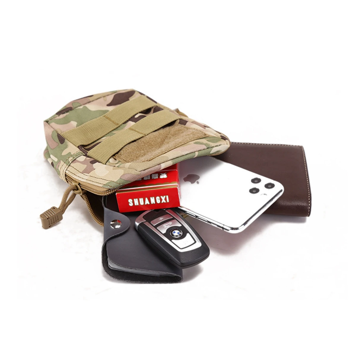 Molle-chaleco táctico para teléfono móvil, bolsa de cintura pequeña, accesorios EDC Molle - imagen 5