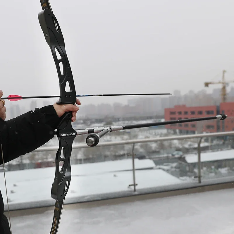 Estabilizador de arco de tiro con arco, sistema de barra de equilibrio, amortiguador, peso de amortiguación, arco compuesto recurvo, accesorios de tiro de caza - imagen 5