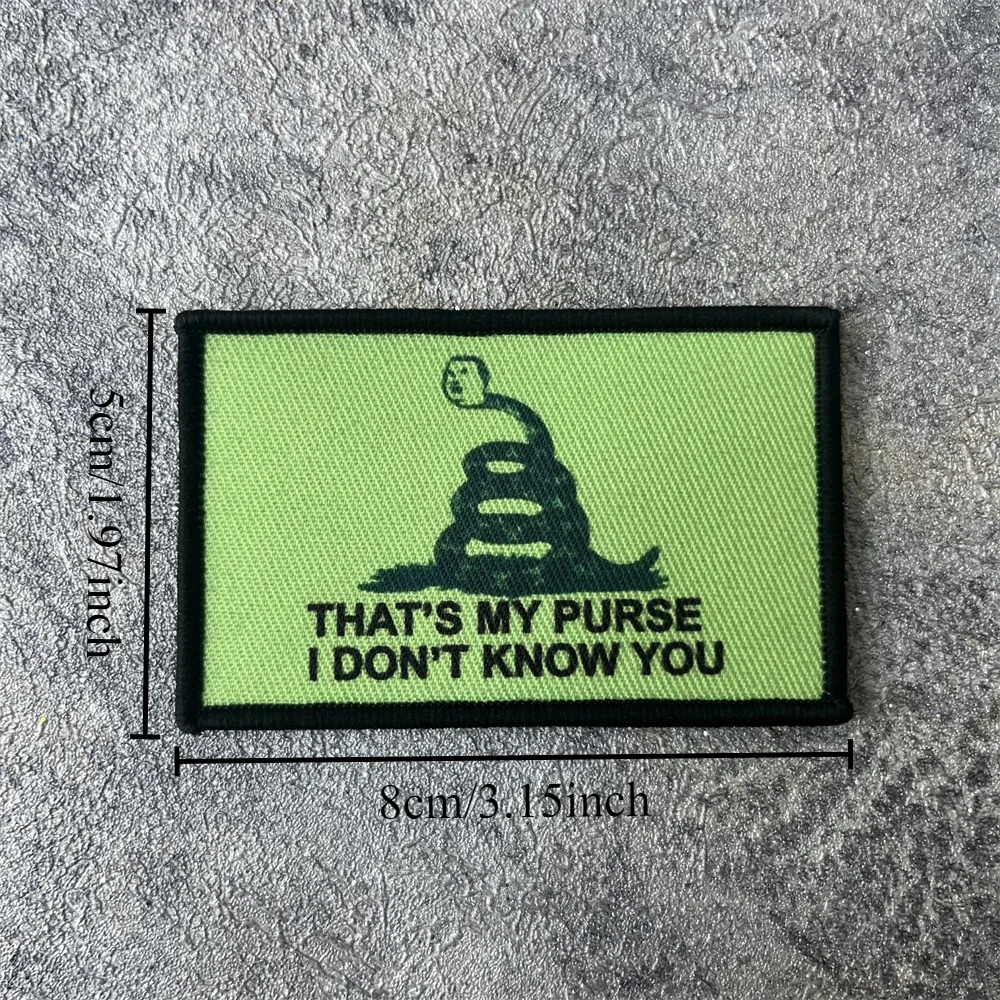 King of The Hill That's My Purse-insignia de moral, parche impreso con gancho y bucle, brazalete militar táctico del ejército, pegatina para mochila - imagen 2