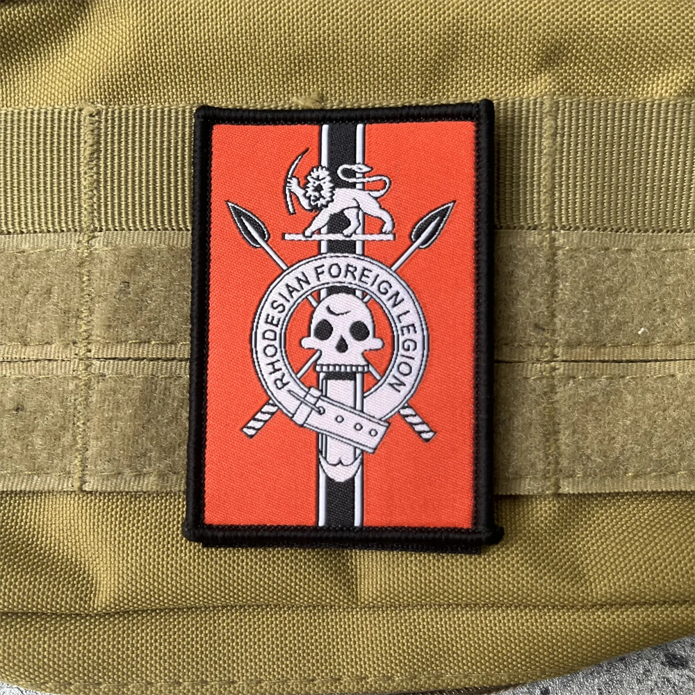 Parche táctico de moral de la Legión Exterior rhodesiana, brazalete del ejército militar, parches de bucle de gancho impresos para ropa, pegatina para mochila - imagen 5