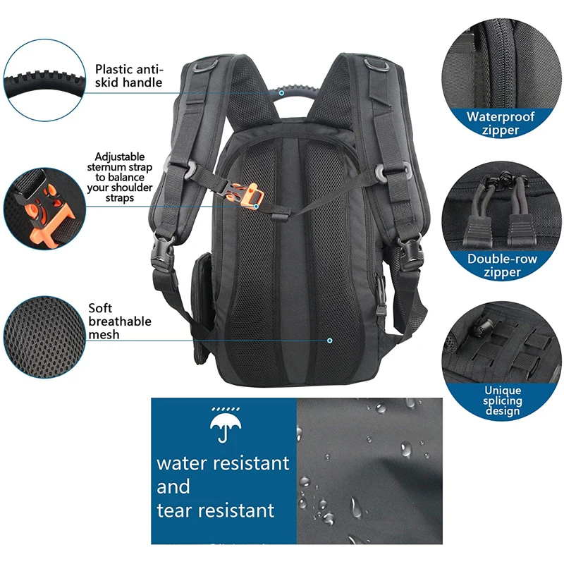 Mochila para ordenador portátil de 15 pulgadas para hombre y mujer, morral duradero antirrobo para viaje de negocios - imagen 5