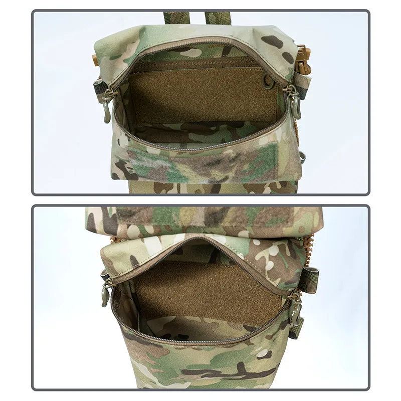 Ghost Action-paquete de Panel trasero táctico, bolsa doble para FCPC V5, chaleco táctico con cremallera en la espalda, accesorios 6509 - imagen 4