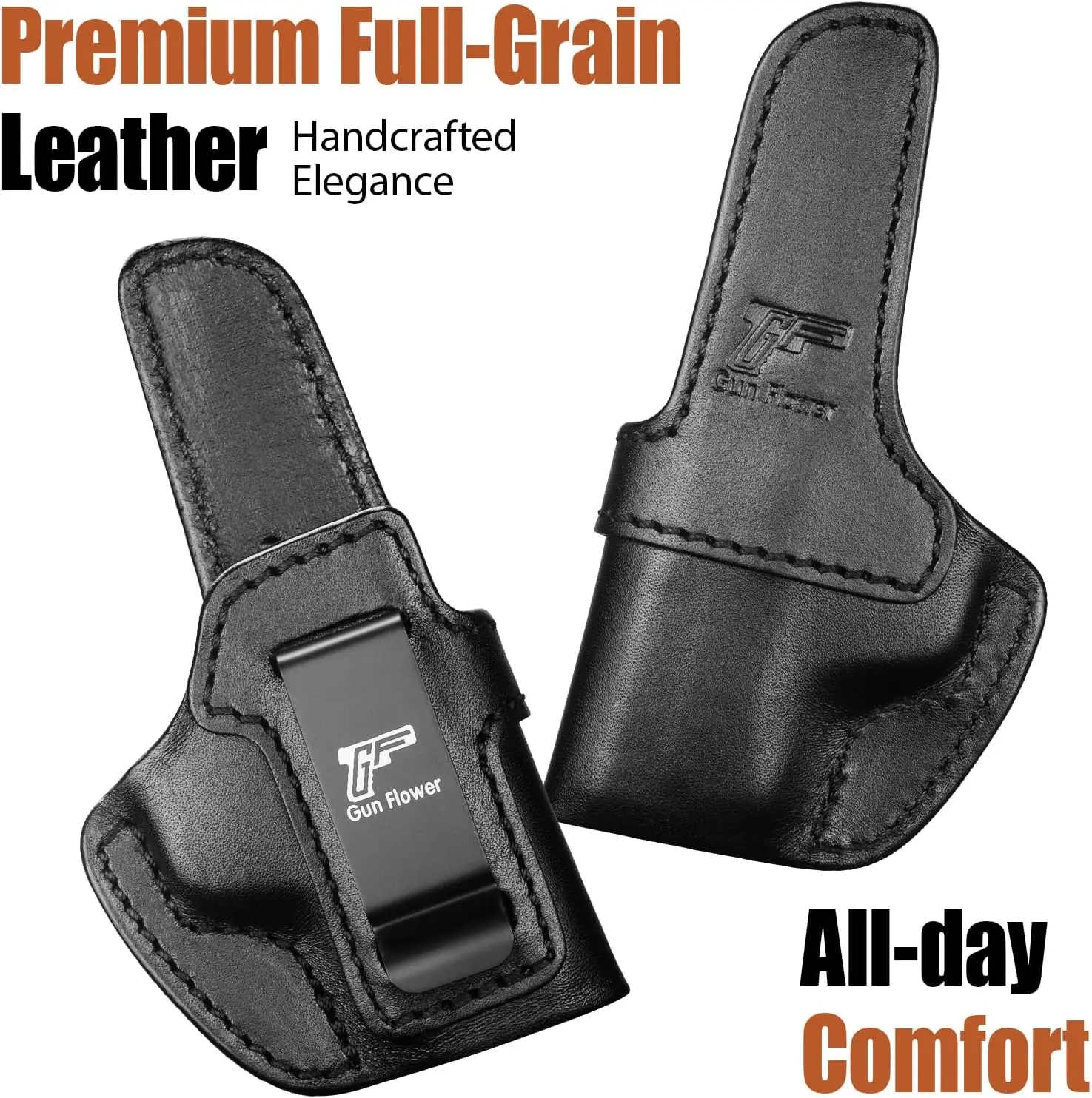 S&W Bodyguard 2.0 funda IWB cuero Premium oculta para diestro - imagen 4