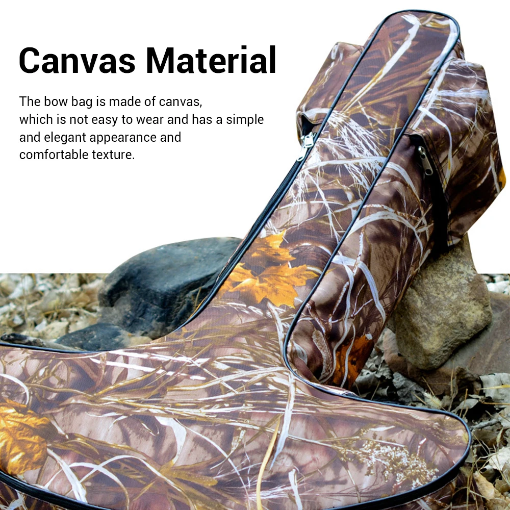 Estuche para arco, bolsa de almacenamiento para ballesta, estuche suave para ballesta con correas para mochila, bolsa de camuflaje para equipo de tiro con arco de caza - imagen 5