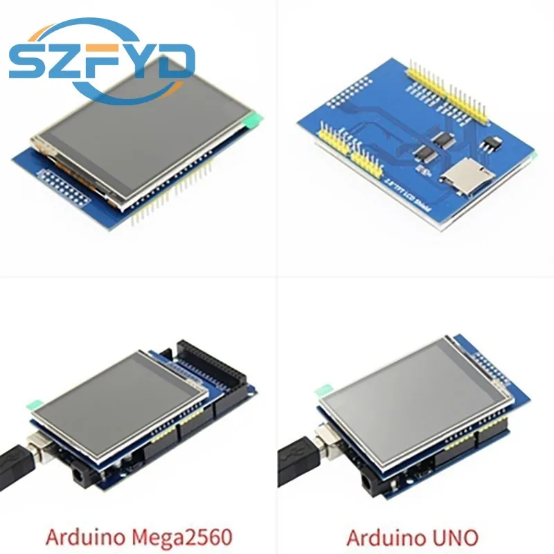 Módulo LCD Pantalla LCD TFT de 2,8 pulgadas para placa Arduino UNO R3 y soporte Mega 2560 con lápiz táctil Gif - imagen 4