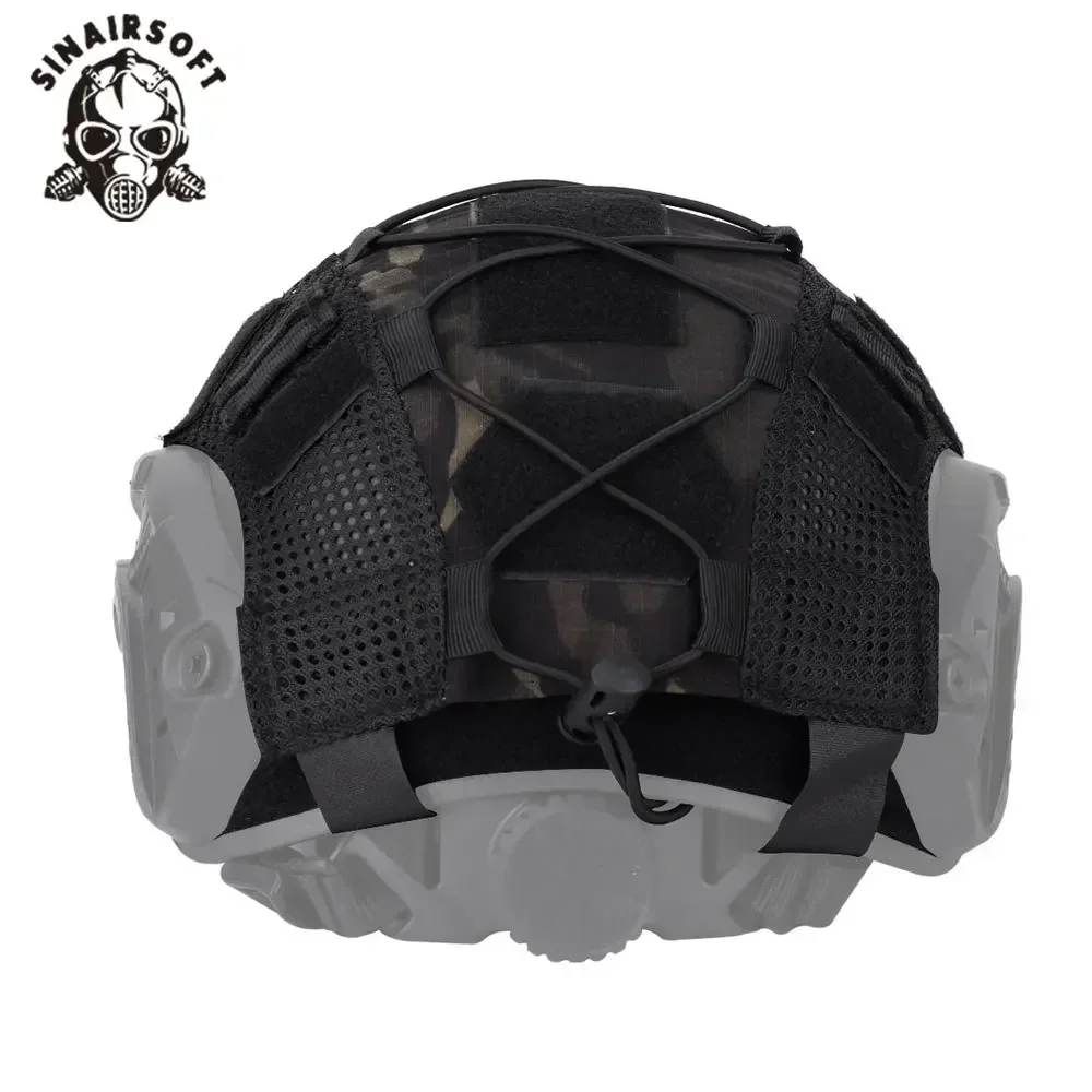 SINAIRSOFT ​ Funda táctica para casco Fast MH PJ BJ OPS-Core, funda para casco de Paintball Airsoft con cordón elástico - imagen 5