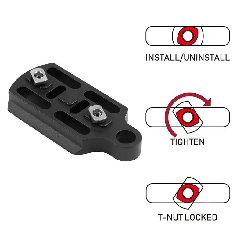 Trípode m-lok Rail RRS adaptador de cabeza de bola de cola de milano placa de liberación rápida accesorios de Base de montaje de bípode - imagen 4
