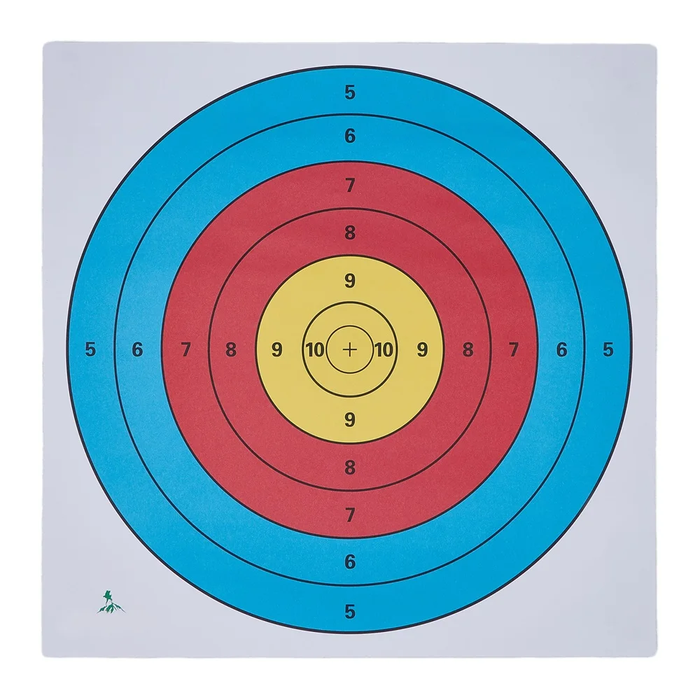 Papel de destino de tiro con arco, 5 uds., 40x40, para partido de flecha y uso diario en la práctica, tiro al aire libre, regalo Ideal - imagen 5