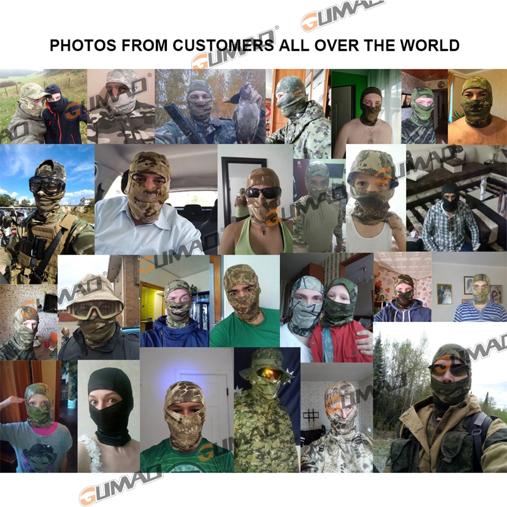 Máscara de cara completa para pesca, pasamontañas táctico de camuflaje, casco transpirable, capucha, esquí, ciclismo, senderismo, bufanda deportiva, sombrero, cuello, cubierta para la cabeza, hombres - imagen 3