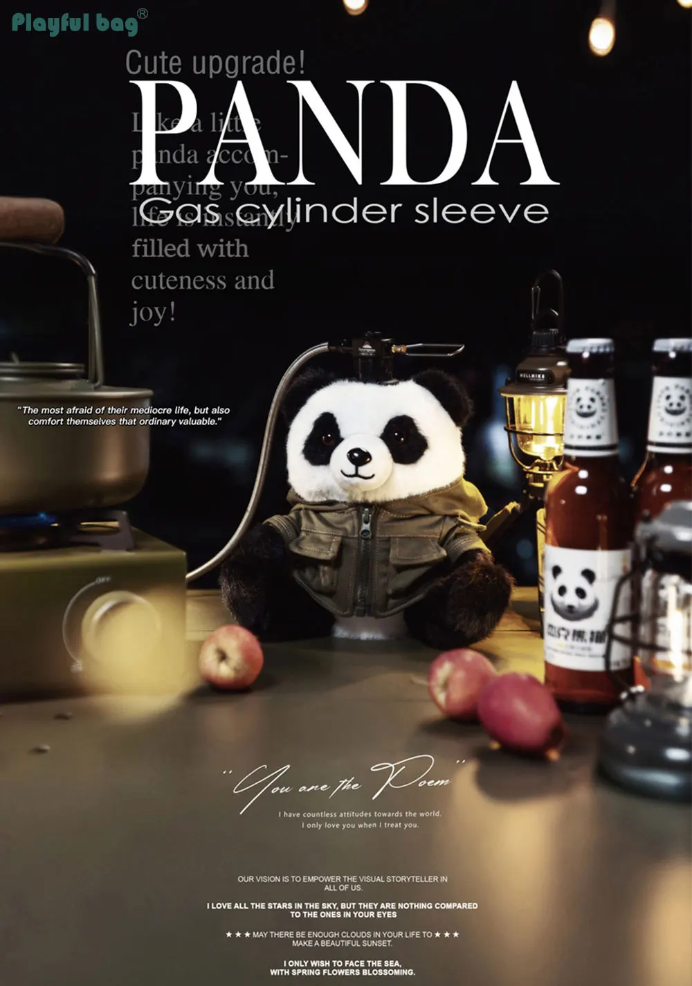 Funda protectora Tactical Panda para bombona de gas larga
