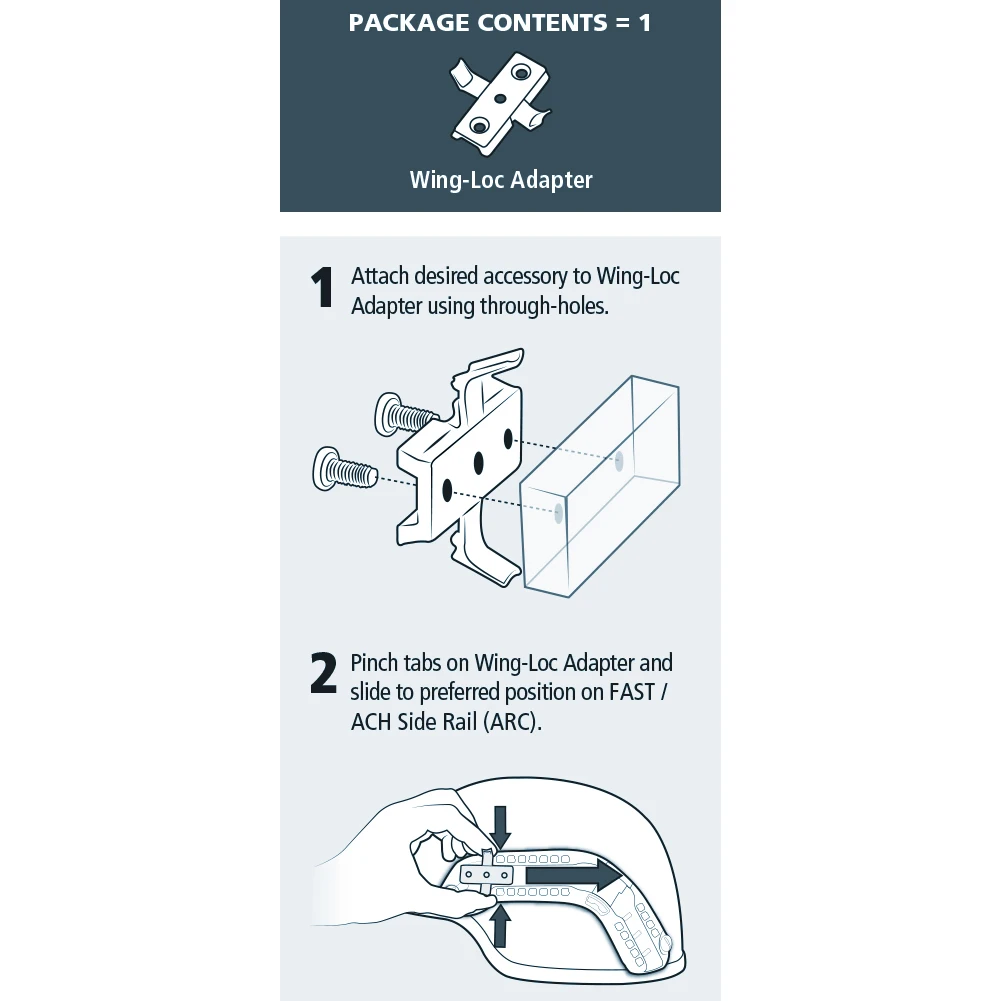 Adaptador Wing-Loc, Accesorios para Cascos Tácticos, Soporte de Recambio para Linterna, para X300 & ETL & Viopov1 Etc - imagen 5