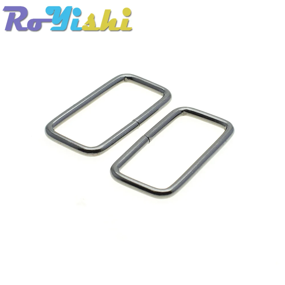 100 unids/pack correas 10-38MM alambre de Metal formado anillo rectangular bucles para equipaje mochila bolsa de viaje - imagen 5