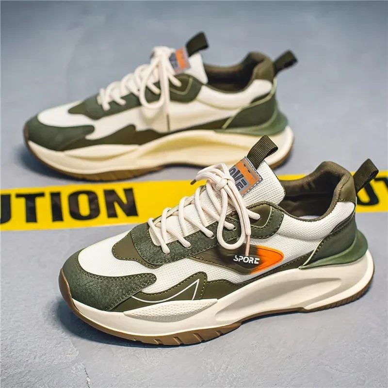 Zapatos de papá con plataforma para hombre, zapatillas deportivas invisibles con aumento de altura, para estudiantes de verano - imagen 2