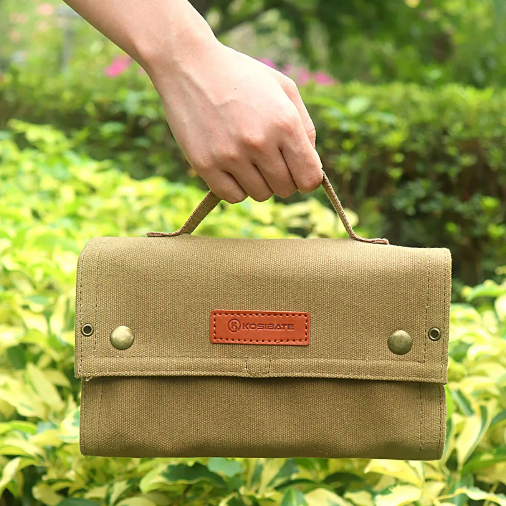 Kosibate Camping al aire libre Picnic portátil barbacoa condimento botella de especias bolsa de almacenamiento (solo bolsa) - imagen 4