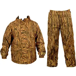 Traje de caza de camuflaje tipo hierba de otoño e invierno para pesca y equipo de caza al aire libre