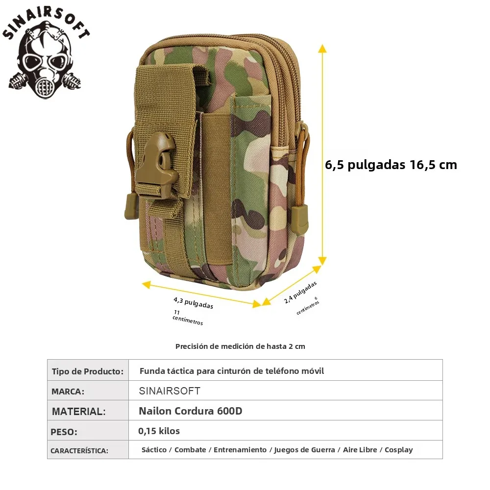 Bolsa Pierna Táctica MOLLE Camuflaje SINAIRSOFT - imagen 4