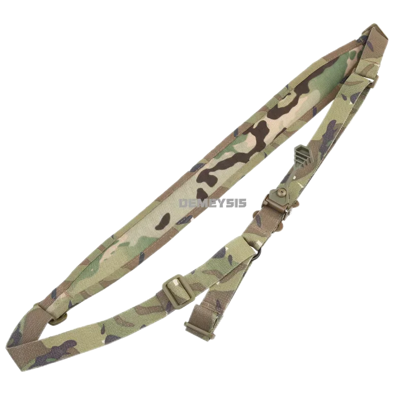 Correa de eslinga para Rifles tácticos, liberación rápida, caza, combate, pistola de Paintball, eslinga de un solo punto con hombrera extraíble - imagen 3