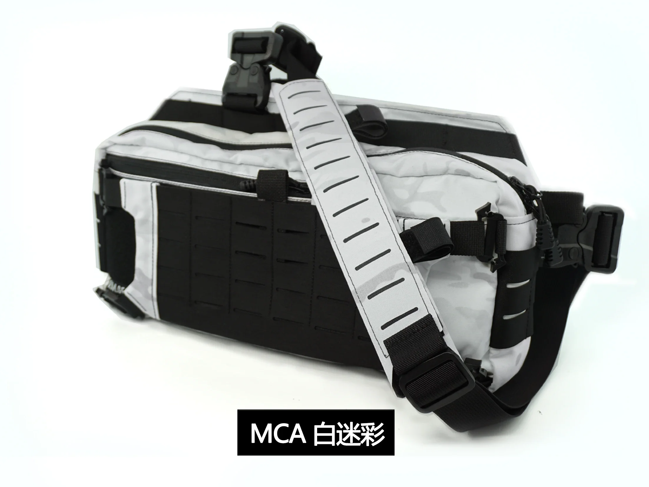 DM-bolso de hombro táctico peludo para hombre, mochila multifuncional colgante para el pecho, impermeable, para exteriores, 421X - imagen 5