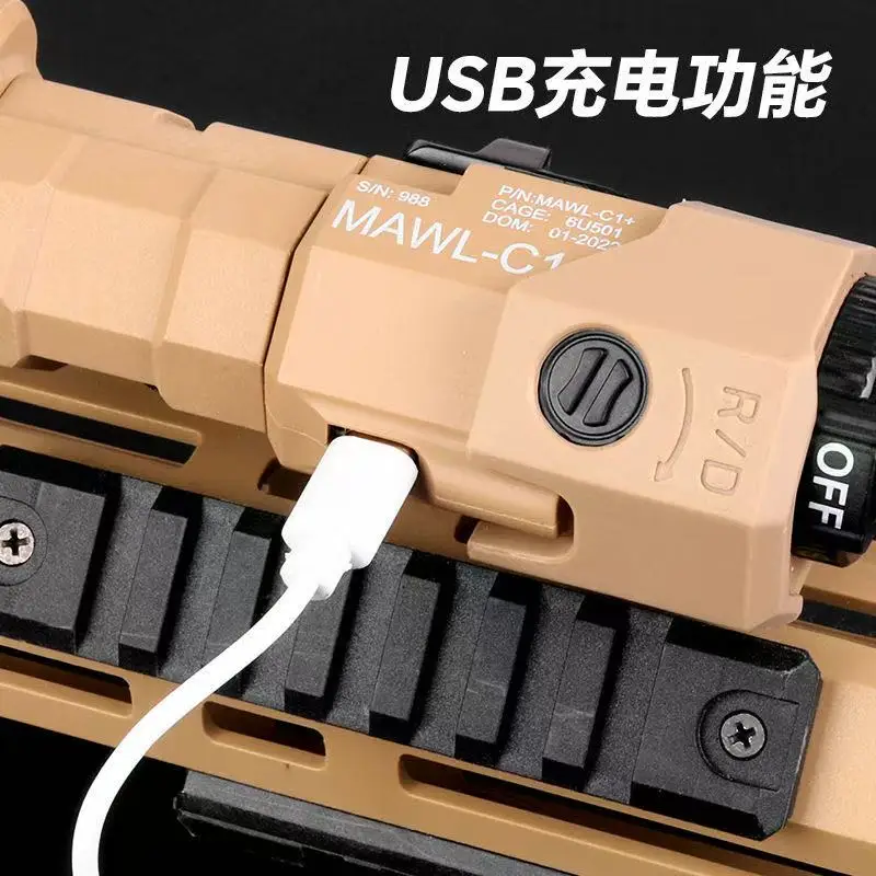 MAWL-C1 de nailon con riel de 20mm, Compatible con caja de batería colgante de conmutación rápida izquierda y derecha, accesorios de caza - imagen 5