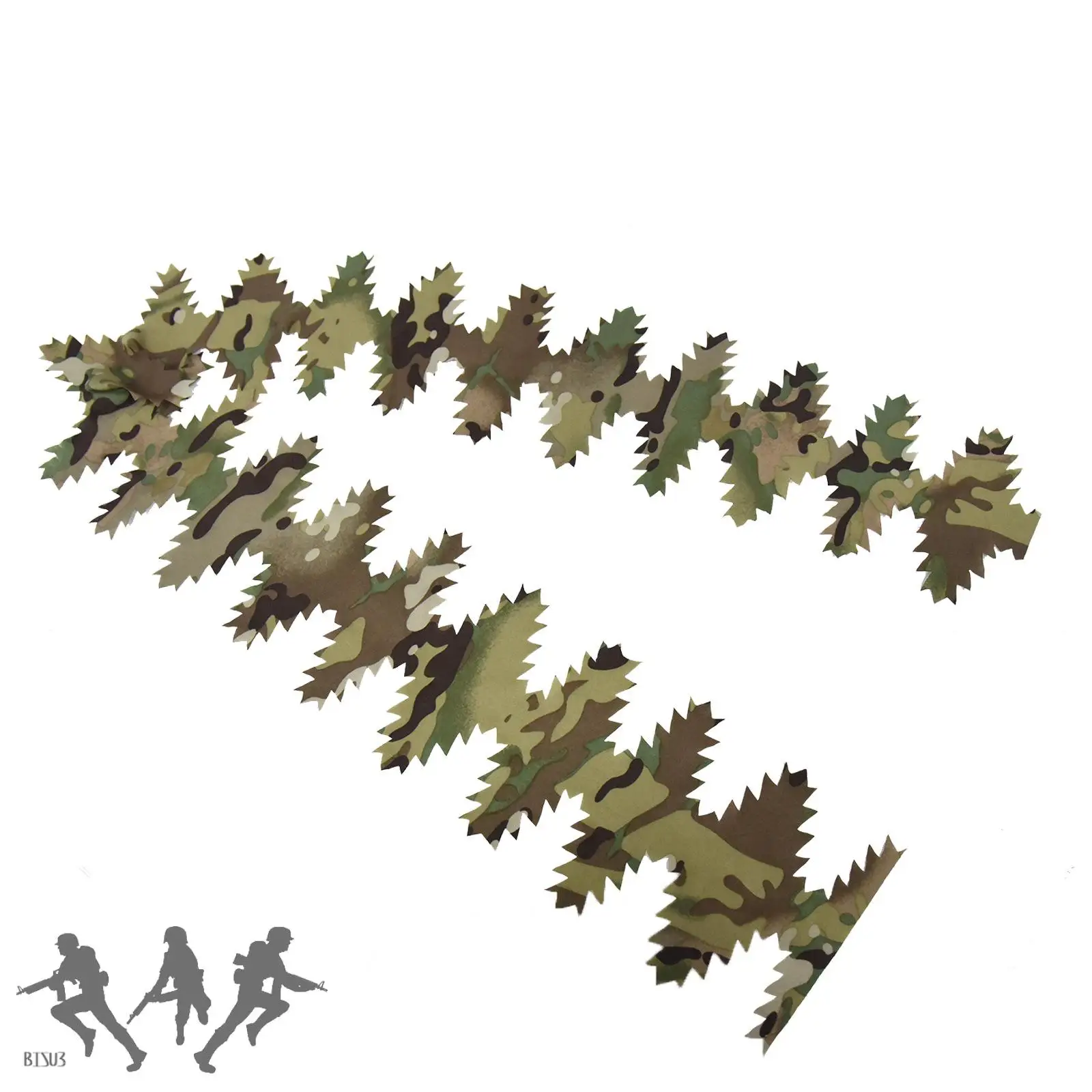 Paquete de hojas sueltas 3D: tiras de hojas cortadas con láser para camuflaje 3D, ideal para persianas de caza, envolturas para rifles y trajes Ghillie DIY - imagen 2