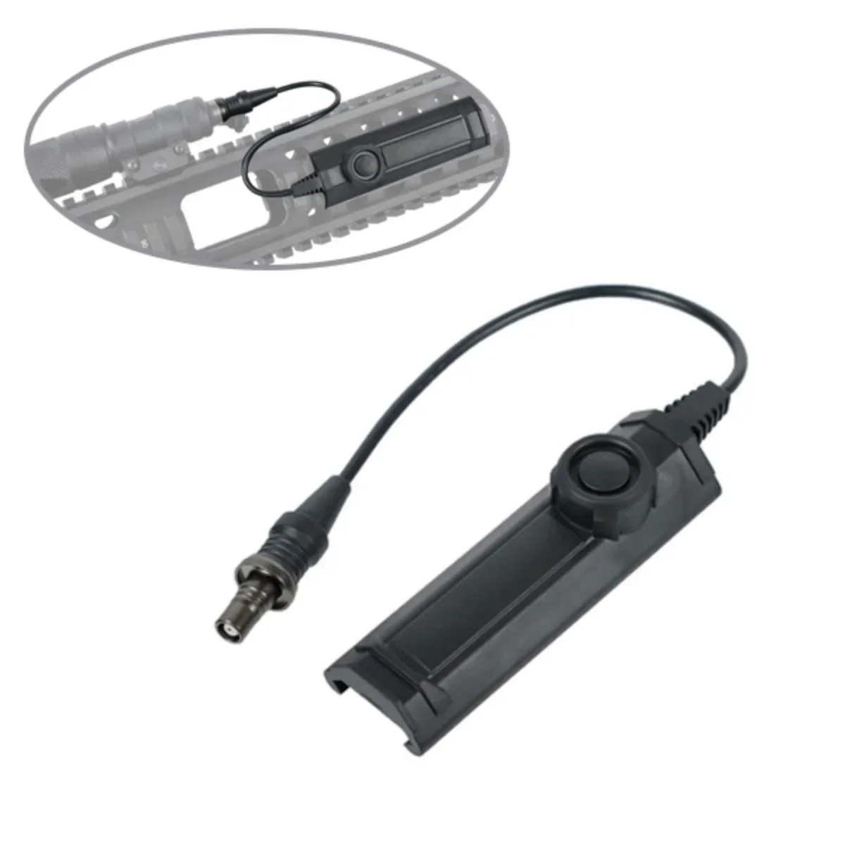 Interruptor táctico PEQ 15 remoto Dual, 2 enchufes, interruptor de almohadilla de presión para PEQ M3X DBAL M300 M600, botón de linterna Airsoft para caza