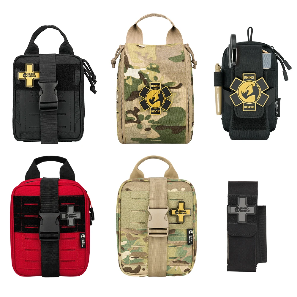 תיק ריק לטיולים וקמפינג IFAK Rescue עם מספר כיסים טקטיים לציוד חיצוני