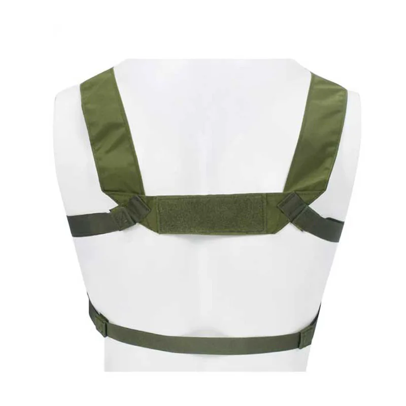 Chaleco táctico Molle de aparejo de pecho con accesorios, bolsa militar CS Wargame Airsoft H arnés, funda frontal, bolsa de cintura - imagen 4