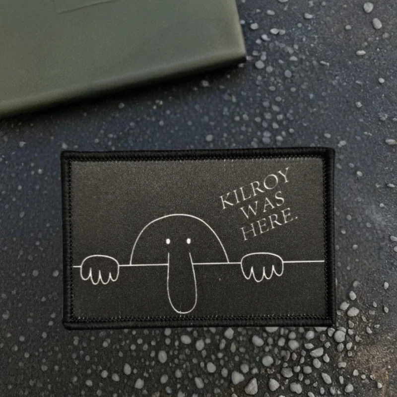 Parche con estampado de monstruo de nariz larga, insignia de moral táctica con gancho y bucle, apliques para mochila, pegatinas decorativas, parches para ropa - imagen 4