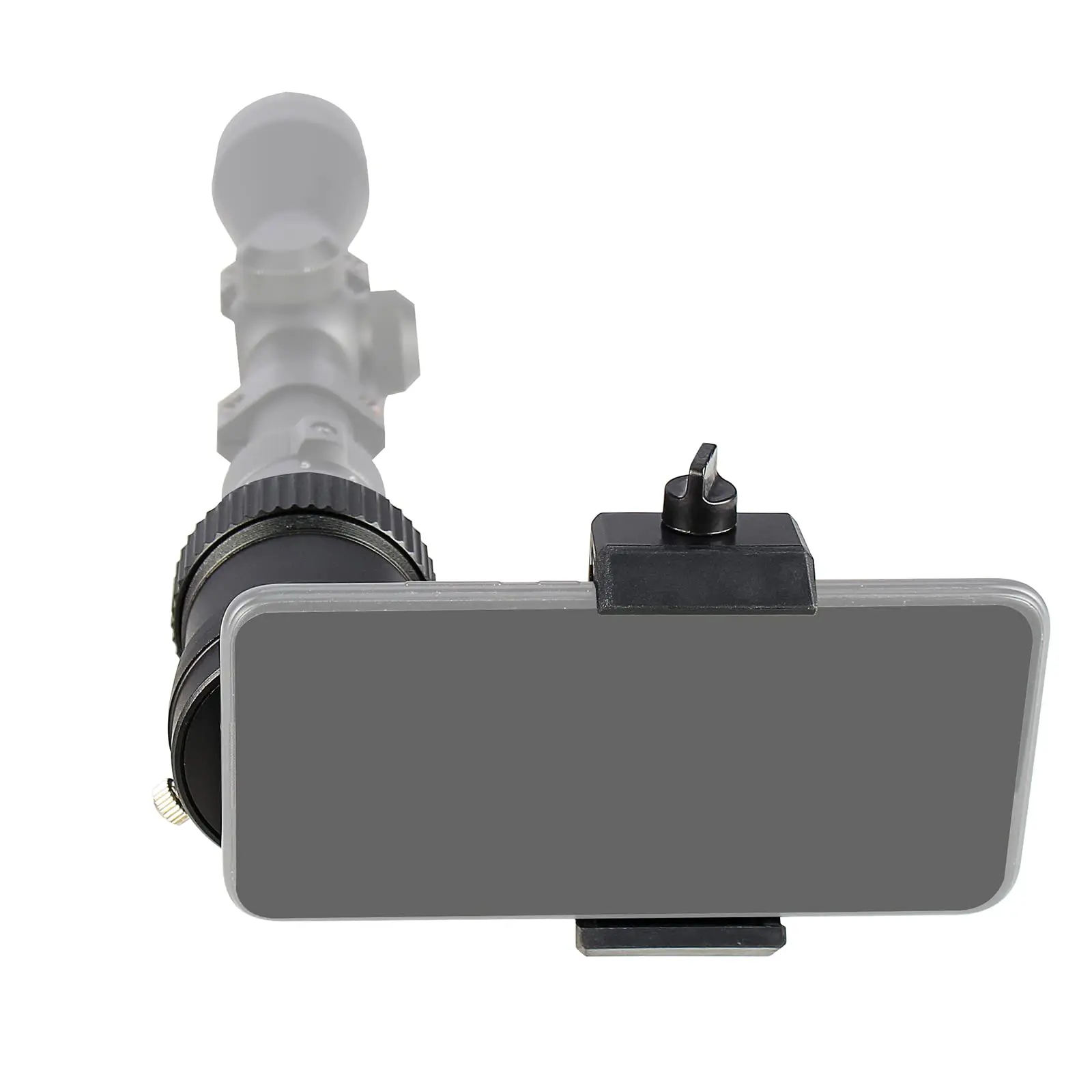 Mira telescópica táctica para teléfono inteligente, adaptador de anillo con 3 fundas elásticas, soporte para mira telescópica para grabar un momento de caza por teléfono - imagen 3