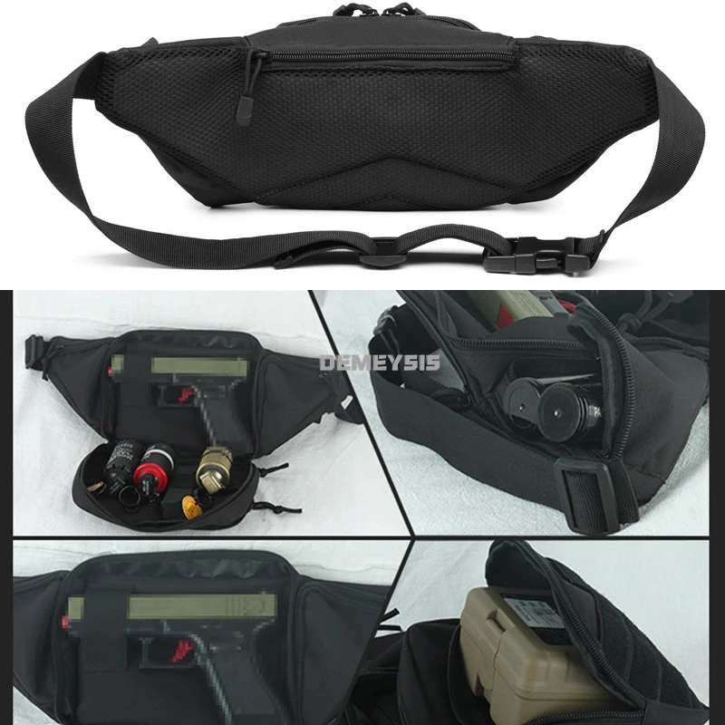 Bolsa de fijación de cintura Invisible multifuncional para exteriores, riñonera táctica militar para caza, Kit de herramientas para exteriores, bolsas de almacenamiento