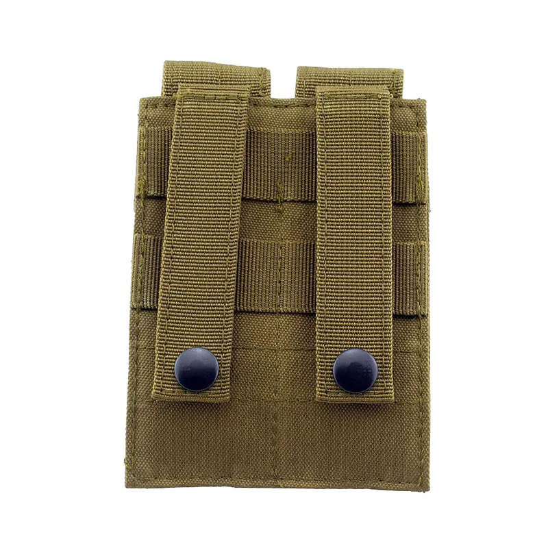 Bolsa táctica para revista de pistola de 9mm, Molle, doble cinturón, bolsa doble Mag, soporte para linterna, paquete de accesorios para pistola y caza - imagen 4