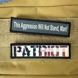 ¡Esta la ansiedad no se levanta, el hombre! Parche táctico con gancho y bucle, brazalete militar, ropa, pegatinas decorativas para mochila