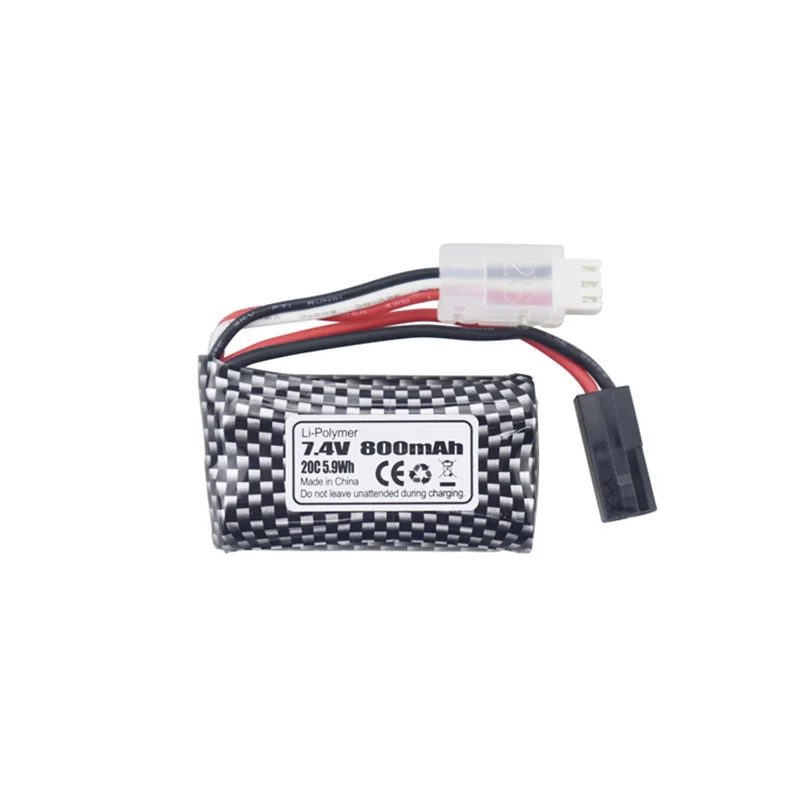 Batería Lipo para coche de juguete a control remoto, pila de 7,4 V, 800mAh, 9130, 9135, 9136, 9137, 9138, 9145, 7,4, vehículo todoterreno de alta velocidad - imagen 3